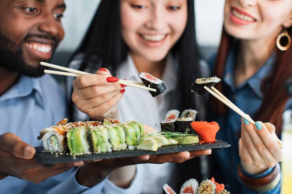 Wybieranie sushi po angielsku