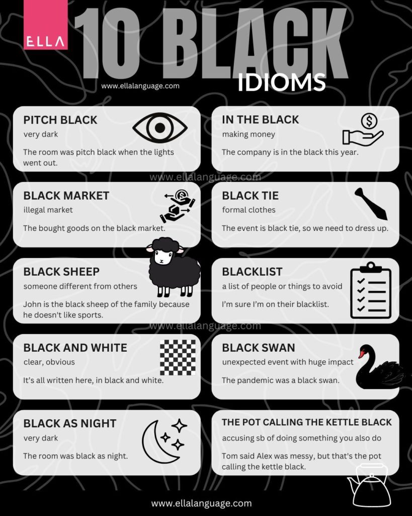 black idioms